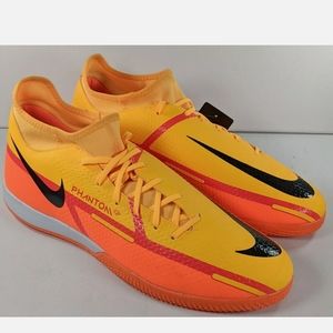 NIKE PHANTOM GT2 ACADEMY DF IC INDOOR SOCCER SHOES YELLOW ORANGE RED MEN SIZE 12